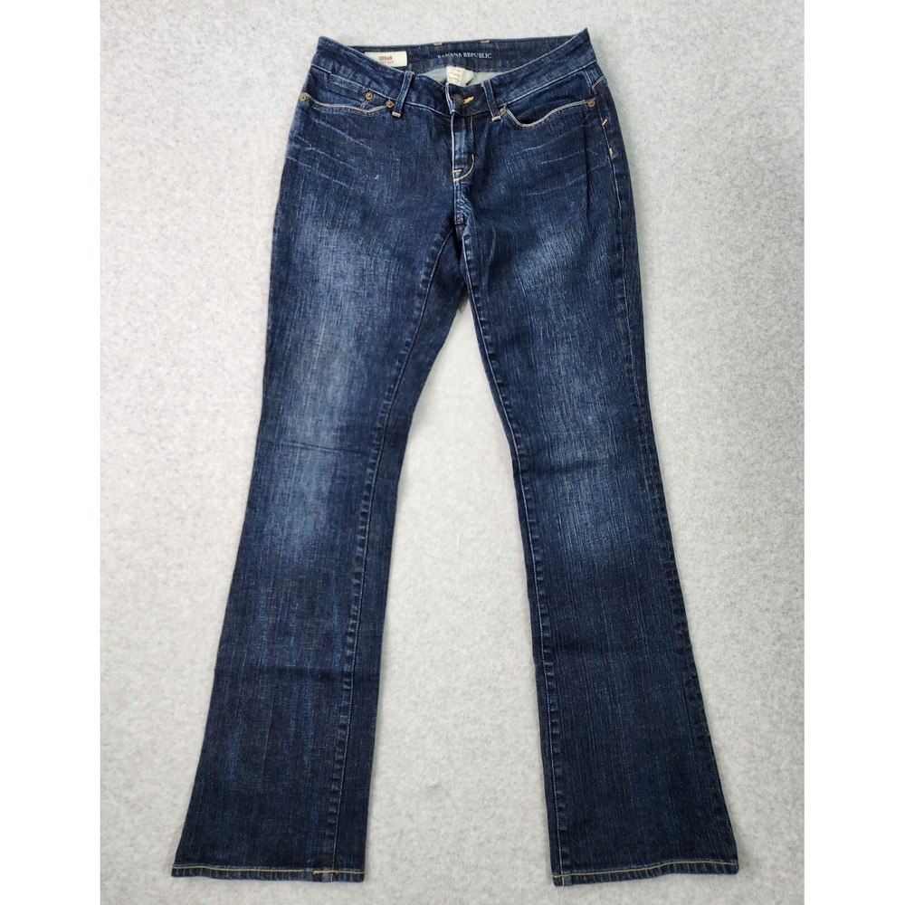 Banana Republic‎ Jeans Womans Size 4/28 Urban Boot Cut Blue Denim Stretch